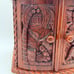 Wooden Jewelry Box with Drawers Hand Carved 8 x7.5 x7.5