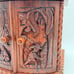 Wooden Jewelry Box with Drawers Hand Carved 8 x7.5 x7.5