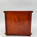 Wooden Jewelry Box with Drawers Hand Carved 8 x7.5 x7.5