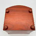 Wooden Jewelry Box with Drawers Hand Carved 8 x7.5 x7.5