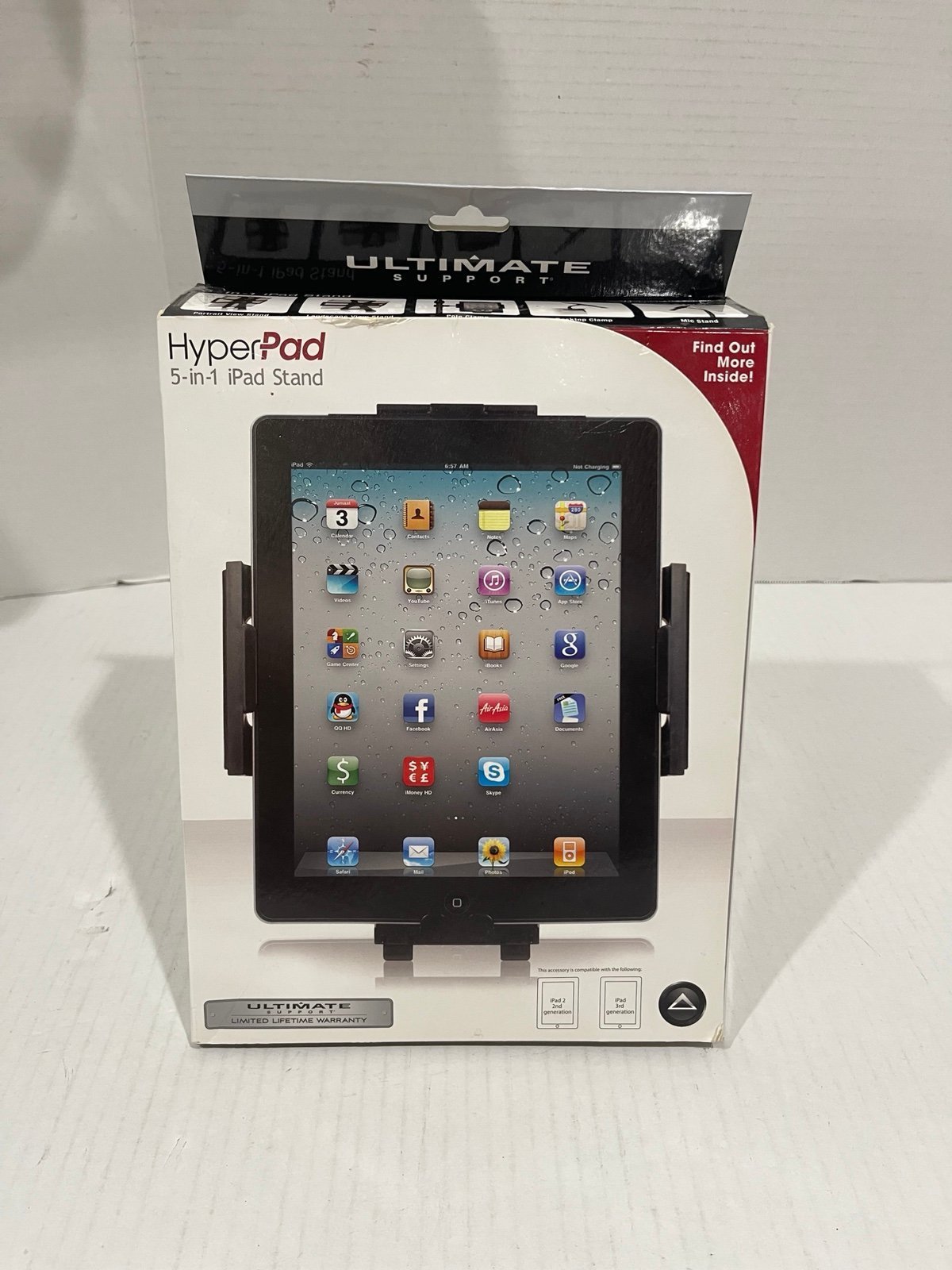 Ultimate Support HyerPad Hyp100b 5-in-1 Stand For iPad 2,iPad 3 Or 4 Generation