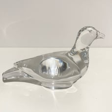 Baccarat Crystal Glass Paper Weight Bird Dove Figure