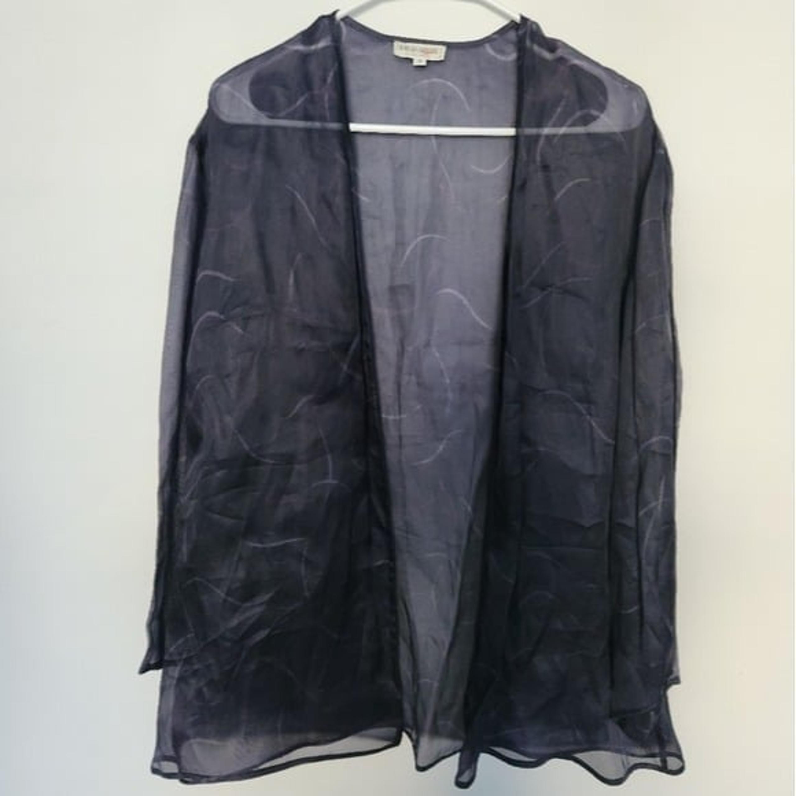 Giorgio Armani Le Collezioni Silk Lightweight Duster Cardigan 4