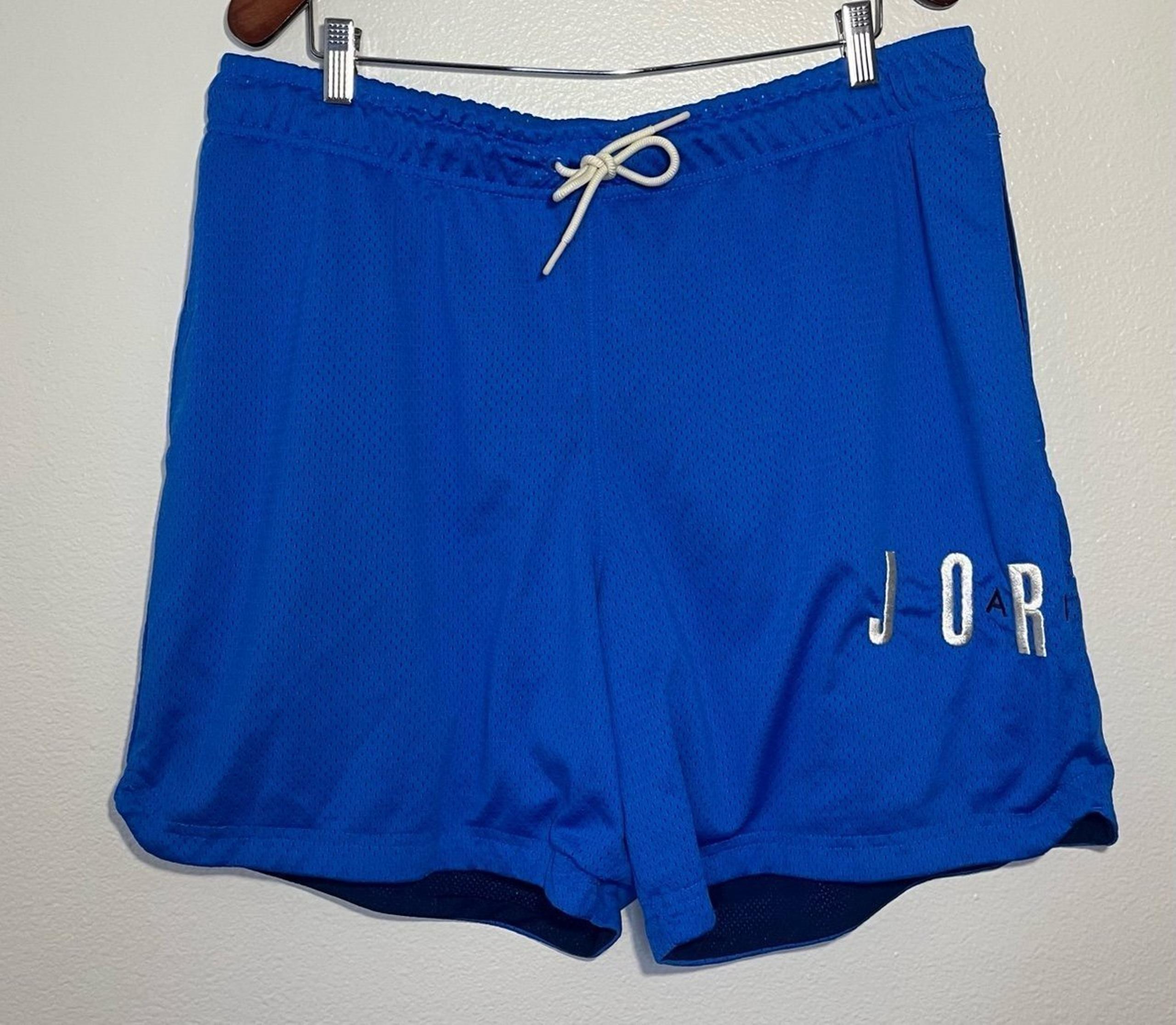 Men's Nike Air Jordan Shorts Size XL Mesh Basketball Blue White DV7742-403