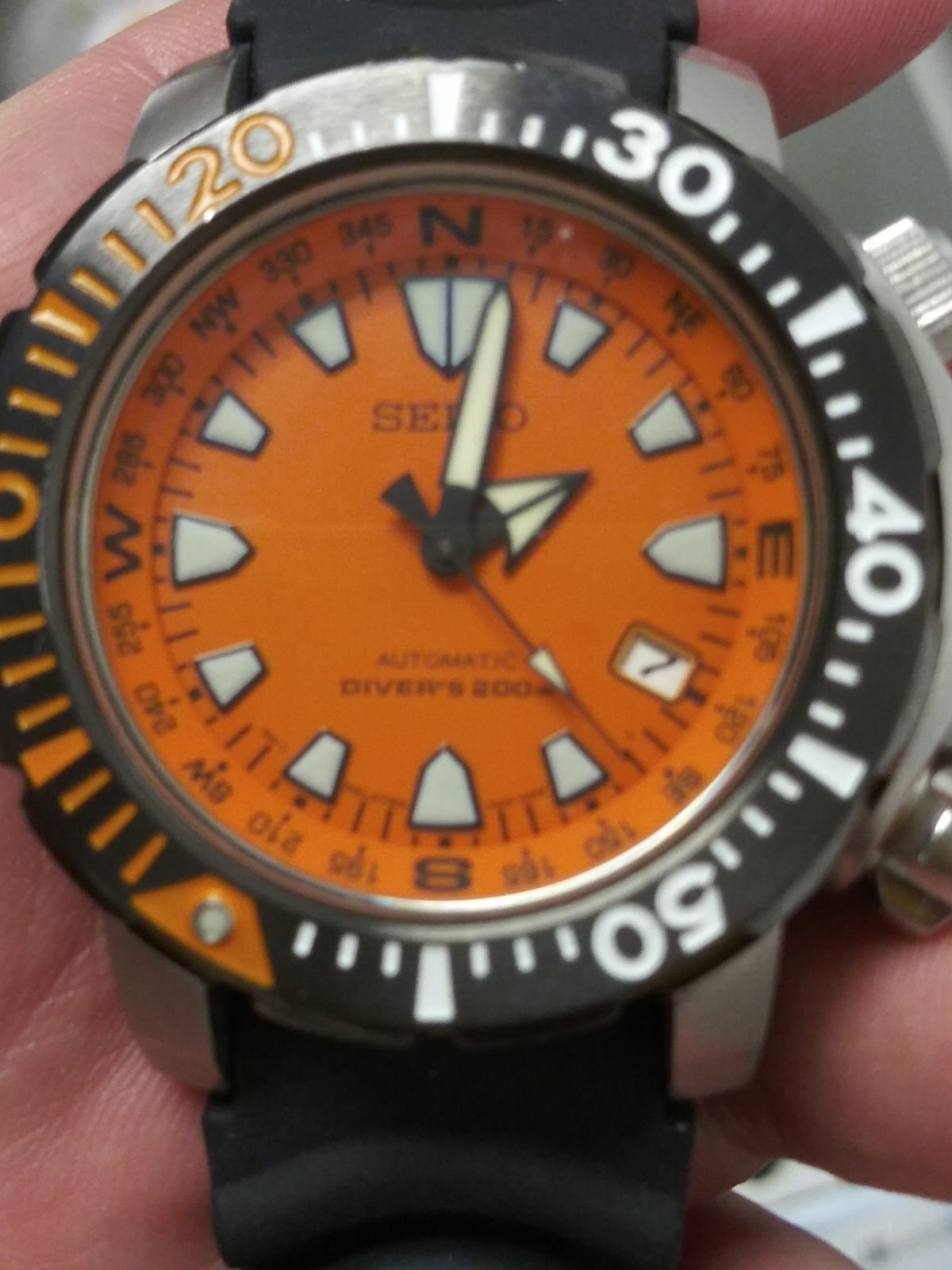 Seiko Orange Land Monster Automatic Watch