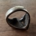 Vintage Geometric Abstract Deco Fan Ring 925 Sterling Silver