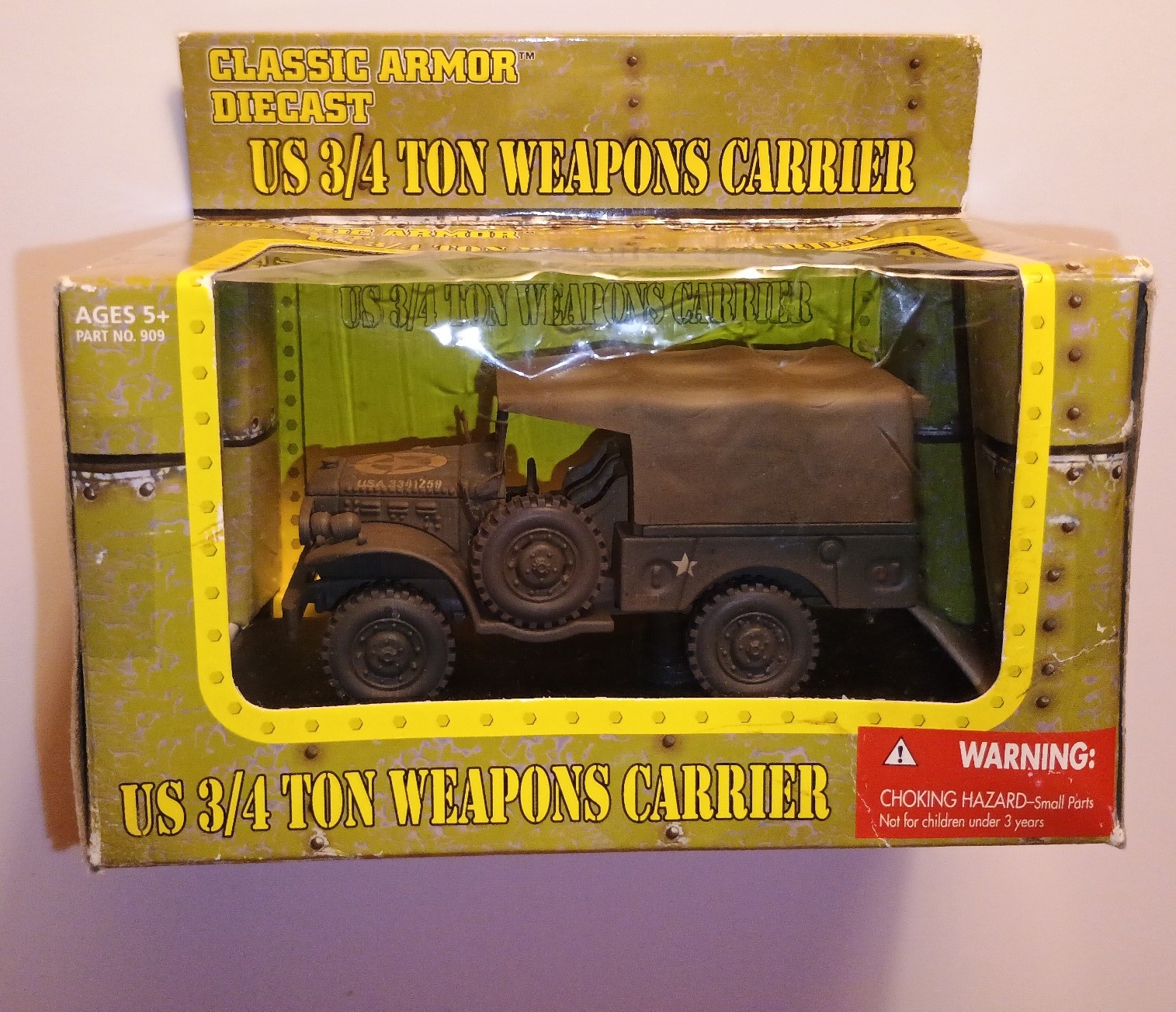 New Millenium toys US 3/4 ton Weapons Carrier truck 1/43 scale Free Shipping