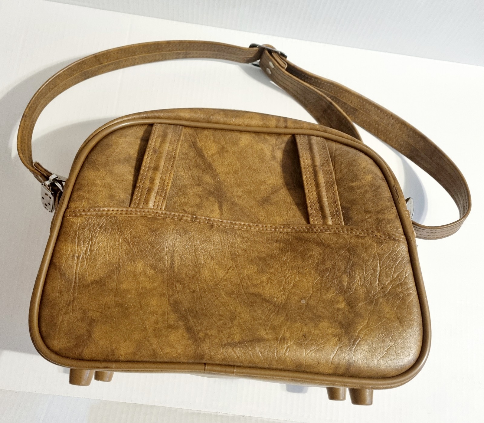 Vintage NWOT American Tourister Carry On Luggage Bag Locking Zipper 2 Keys