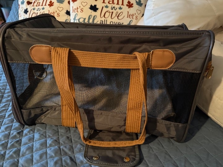 Airplane pet carrier