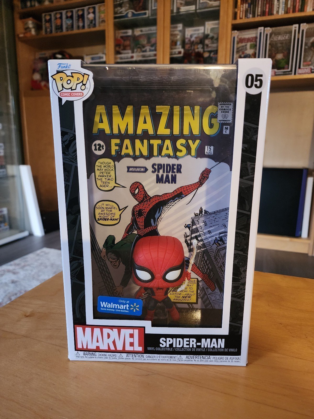 Funko Pop Comic Covers Spiderman 05 Walmart Exclusive Marvel Amazing Fantasy!