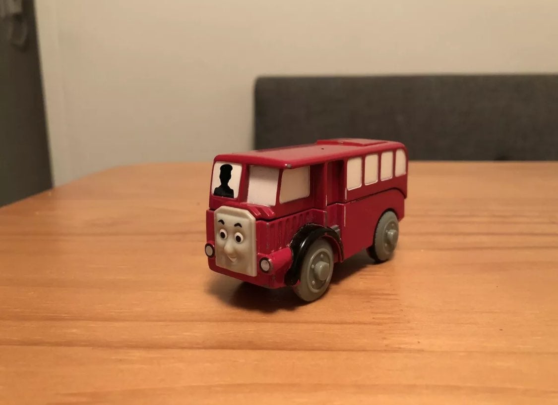 Thomas & Friends Train Wooden Railway Motorized Diecast Metal Bertie the Bus