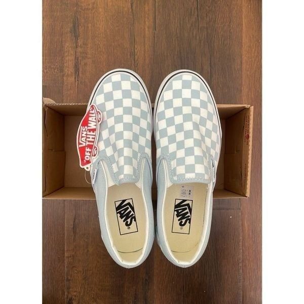 Vans classic slip on women baby blue size 7.5