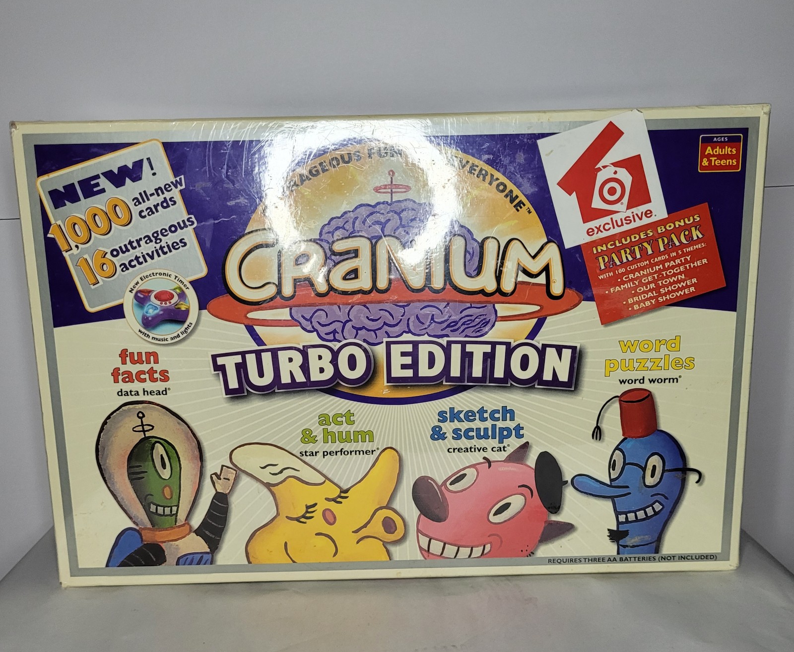 Sealed Exclusive Cranium Turbo Edition 1000 Cards