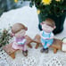 Swing Garden Statue Ornament Cute Resin Boy Figure Hanging Hammock Outdoor