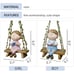 Swing Garden Statue Ornament Cute Resin Boy Figure Hanging Hammock Outdoor
