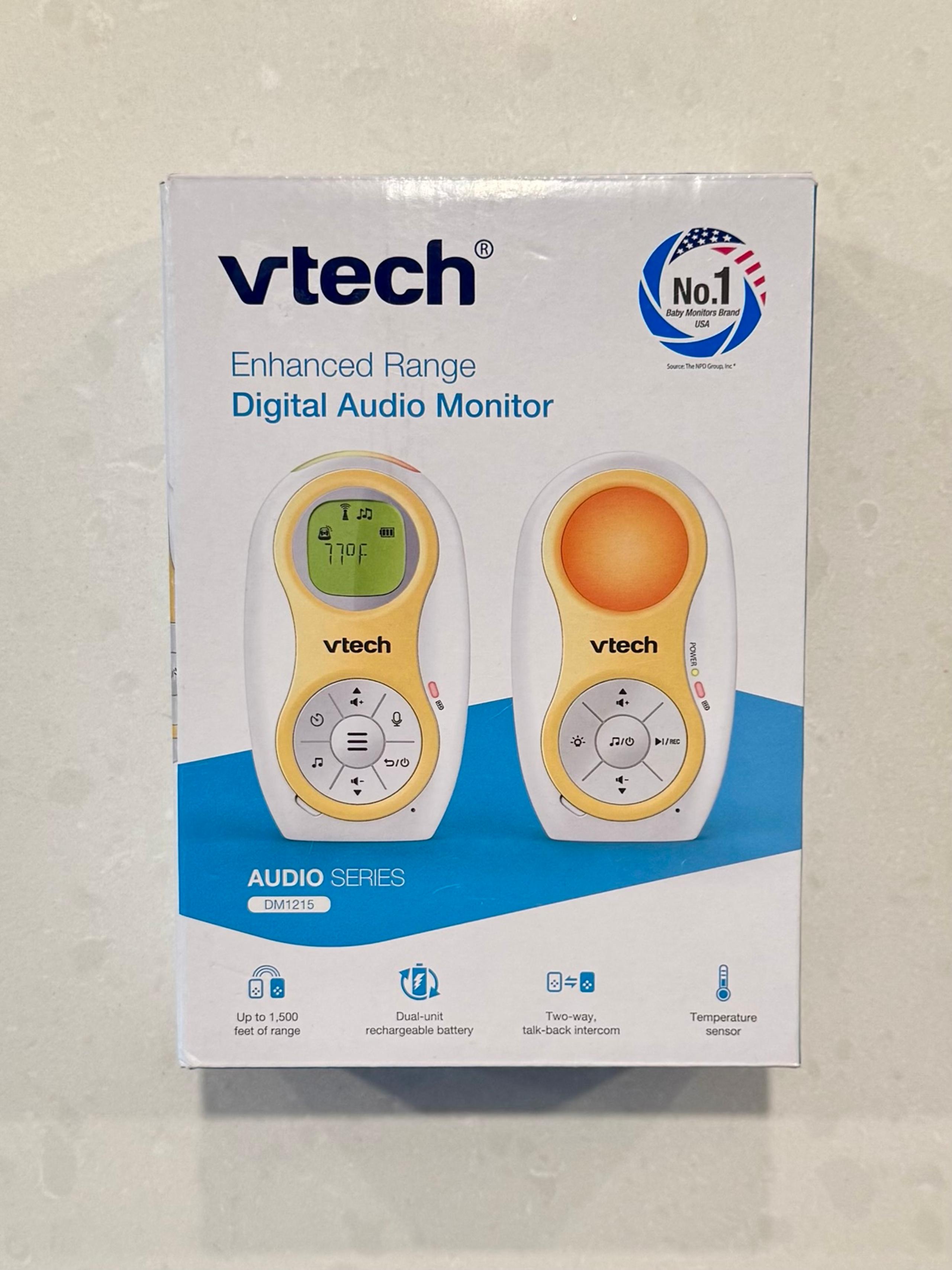 VTECH: Enhanced Range Digital Audio Monitor -NEW- Audio Series (DM1215)