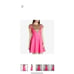 Ted Baker Size 1 Marliza Fit Flare Mini Dress Bright Pink Jewel Chain Print Bold