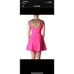Ted Baker Size 1 Marliza Fit Flare Mini Dress Bright Pink Jewel Chain Print Bold