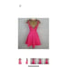 Ted Baker Size 1 Marliza Fit Flare Mini Dress Bright Pink Jewel Chain Print Bold