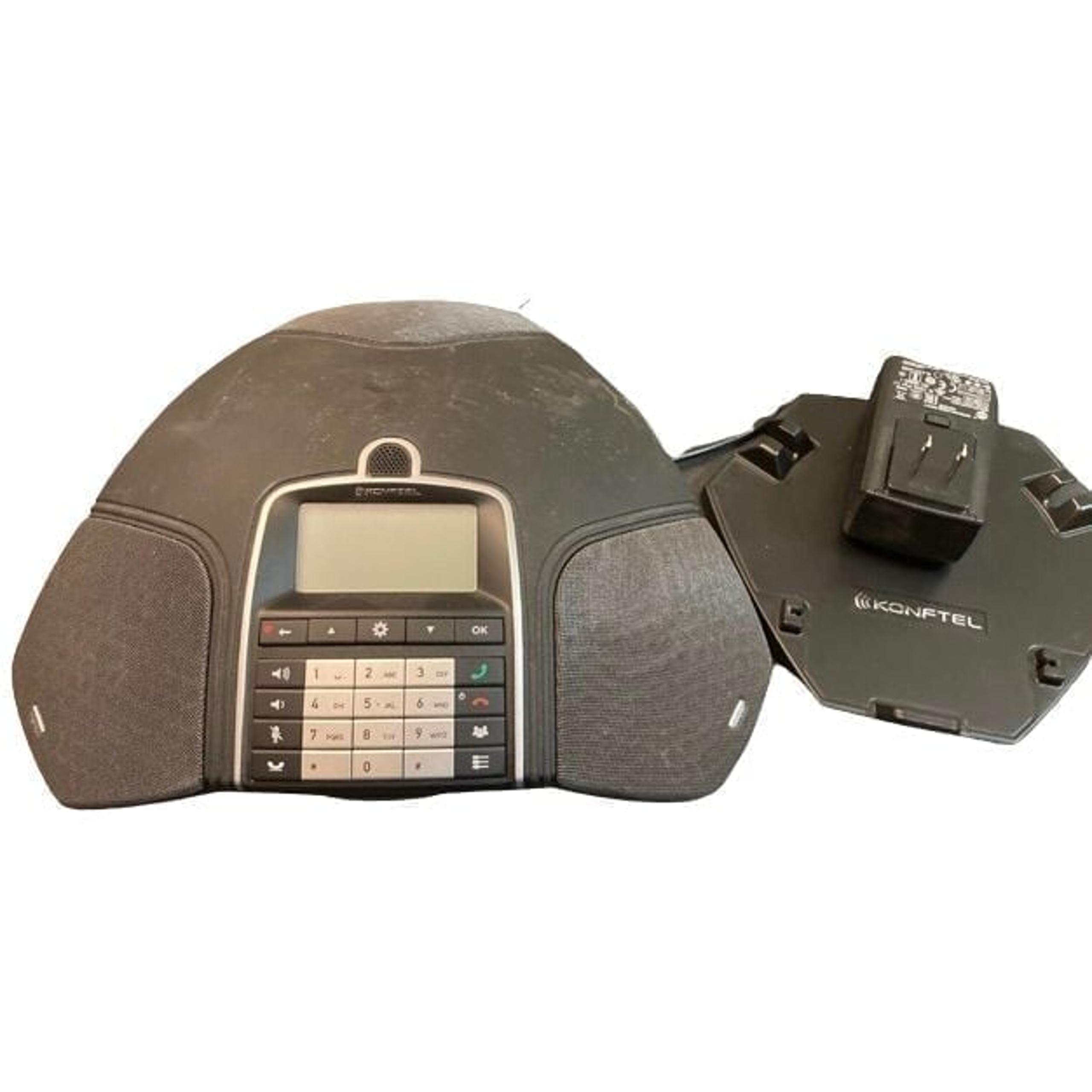 KONFTEL 300Wx Conference Office Phone System IP 840101077 And Charging Cradle
