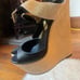 DSquared Leather Snakeskin Platforms Wedges Heels Sandals Rare