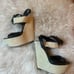 DSquared Leather Snakeskin Platforms Wedges Heels Sandals Rare
