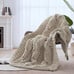 Chunky Knit Blanket Throw - 100% Hand Knitted Chunky Throw Blanket for Couch 50