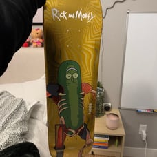 Rick and Morty primitive skate deck