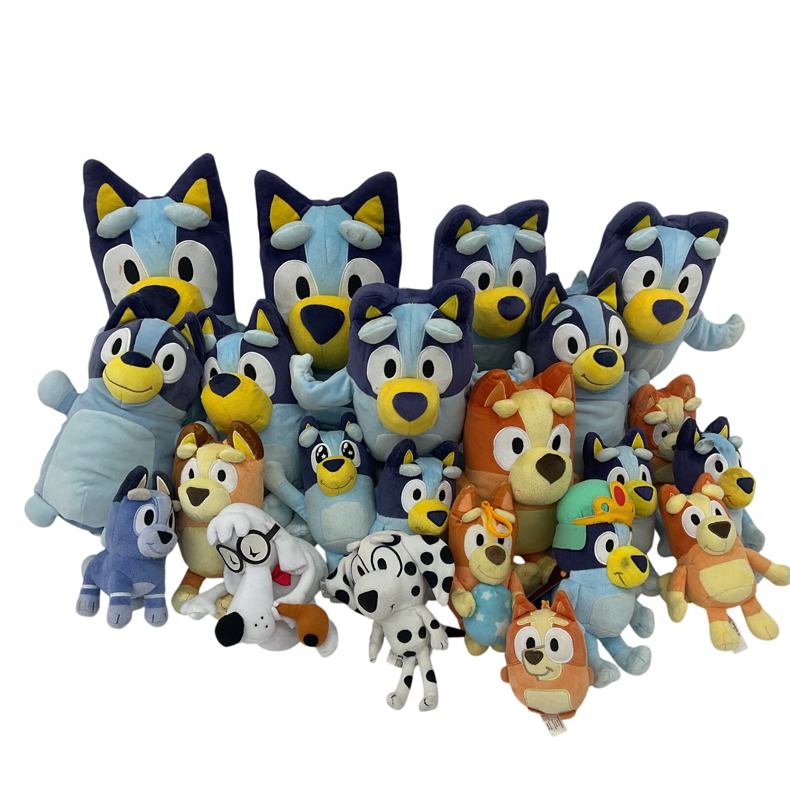 Bluey Character Stuffed Animals Toys Plush Preowned Assorted LOT 12 lbs Bingo