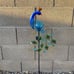 Metal Peacock Solar Garden Lights Stakes - Waterproof Landscape Path Lights