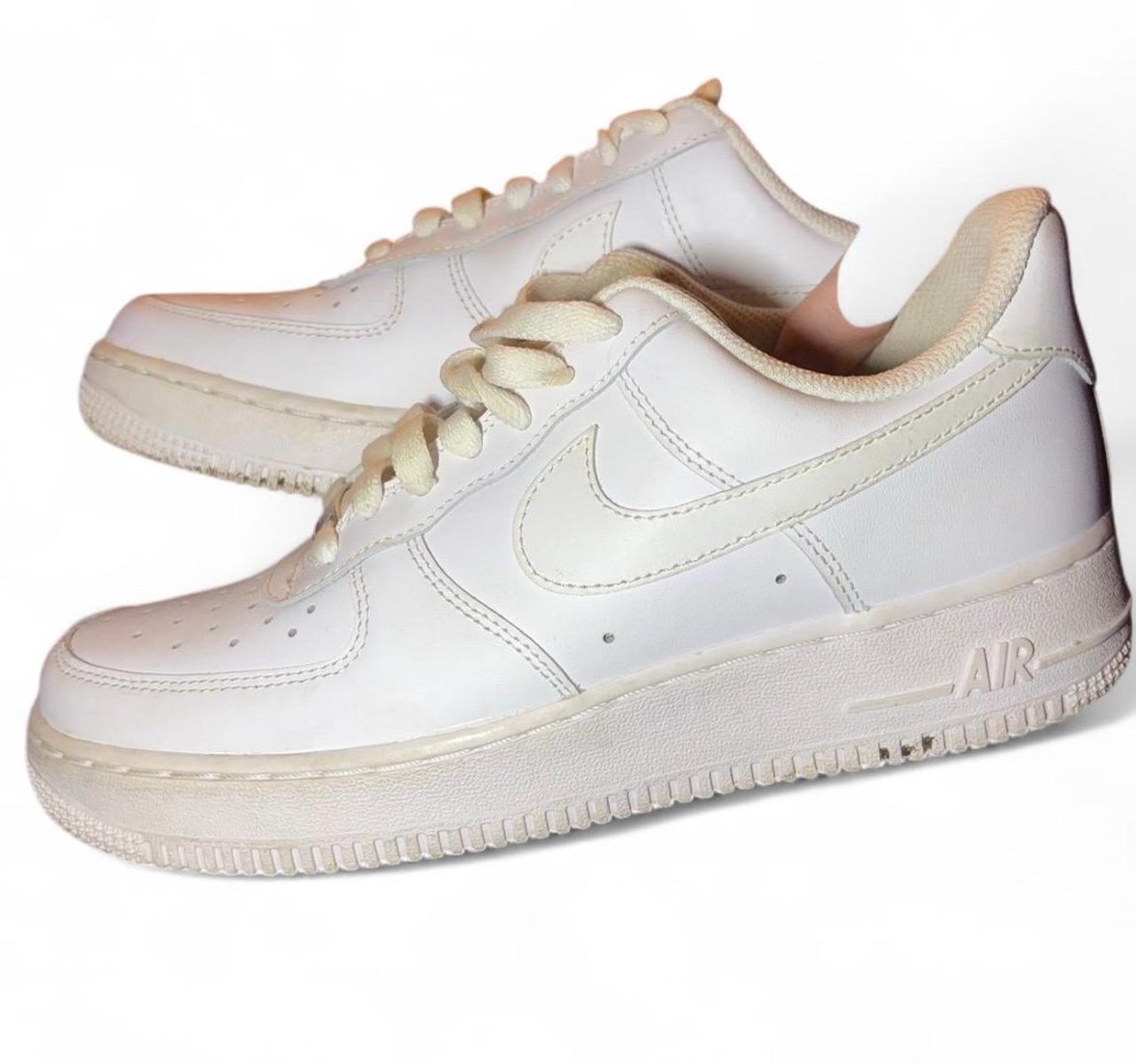 White Nike Air Force Ones