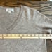 Like NEW! Nordstrom 100% cashmere beige heather vneck sweater size L