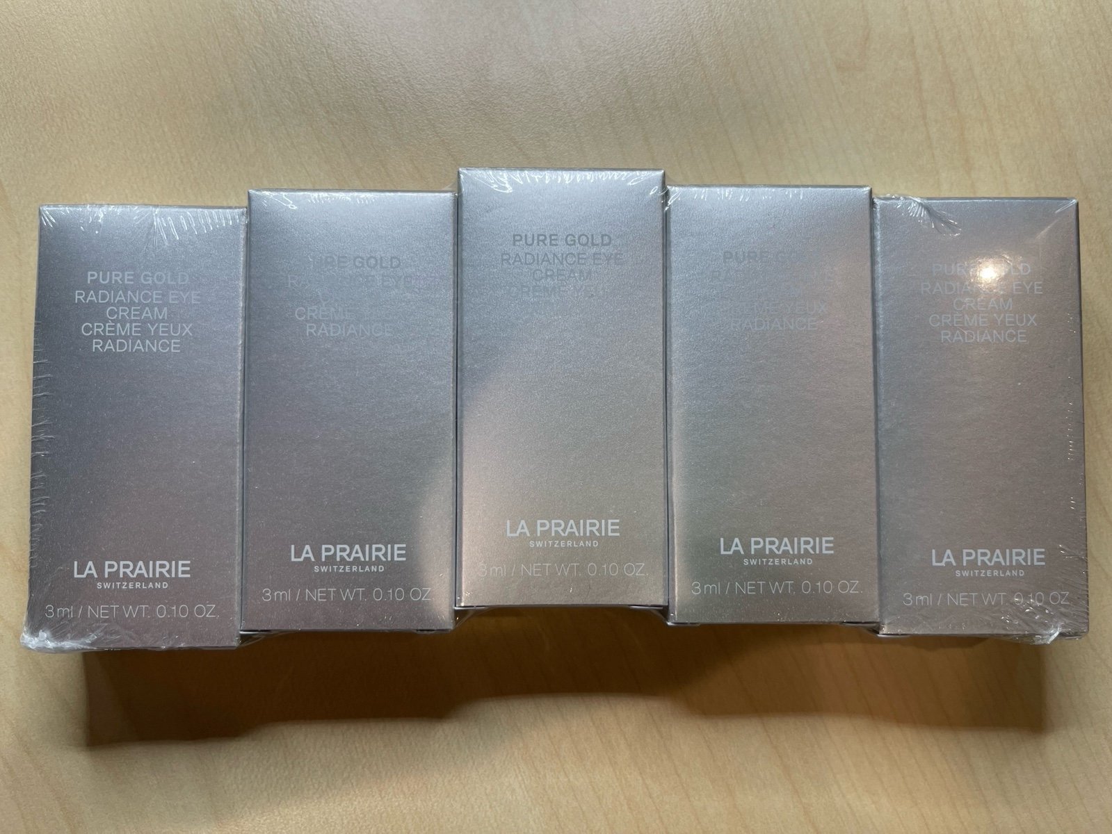 La Prairie 5pc pure gold radiance eye cream 3ml BRAND NEW