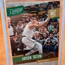 Jayson Tatum rookie and jalen brown 2 card lot