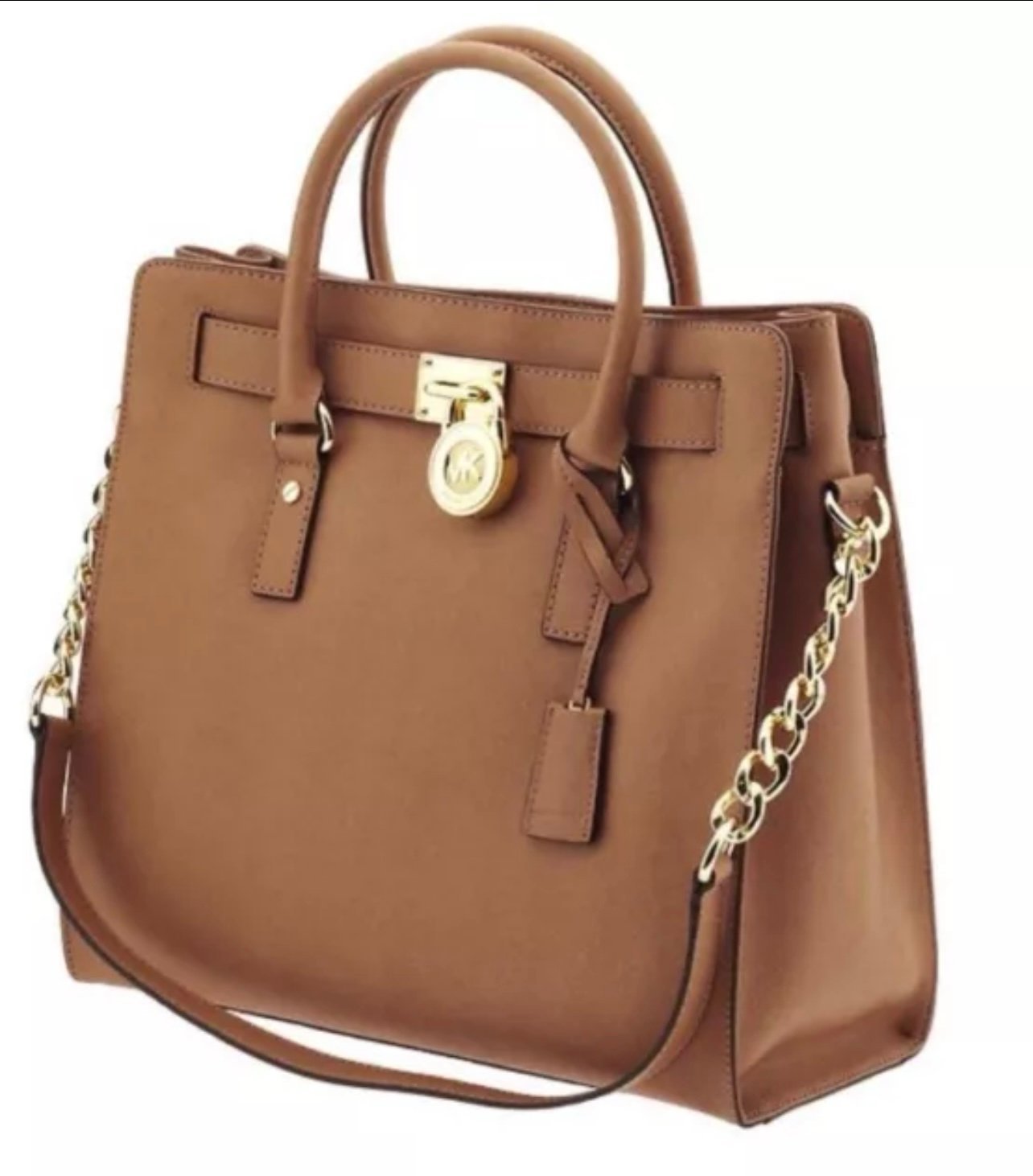 Michael Kors Hamilton Saffiano brown medium Satchel, Shoulder Bag