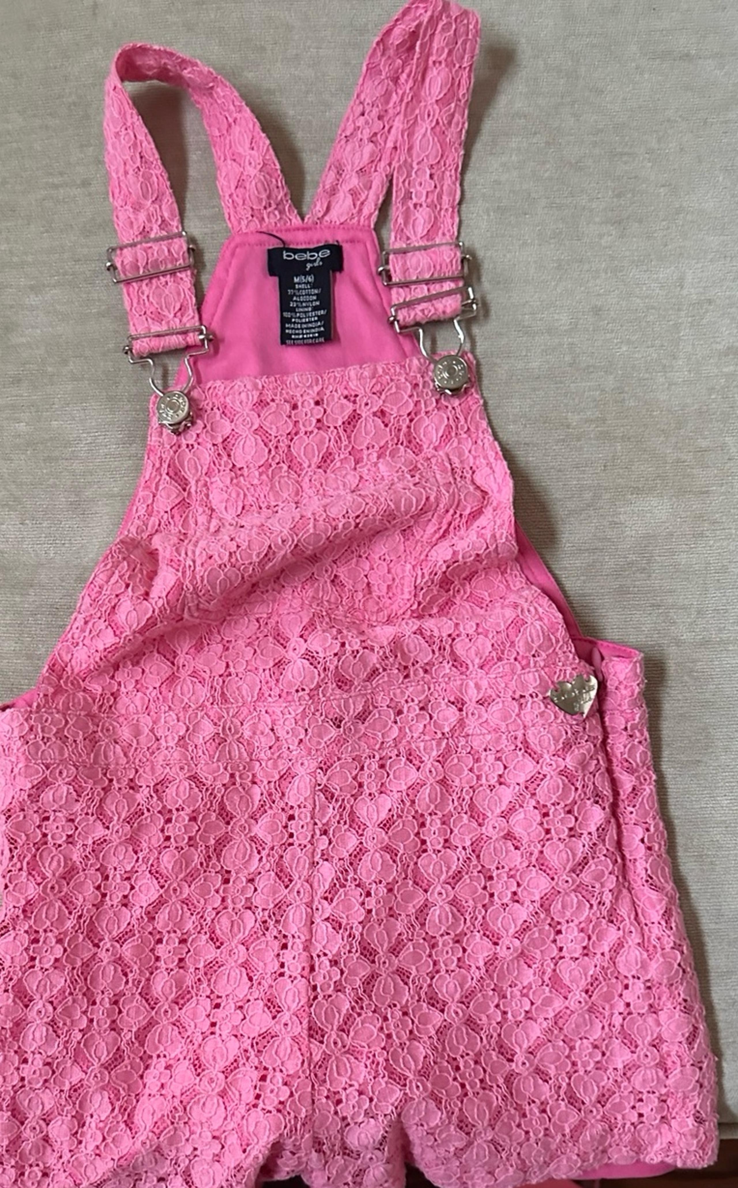 Bebe Girls lace jumpsuit shorts