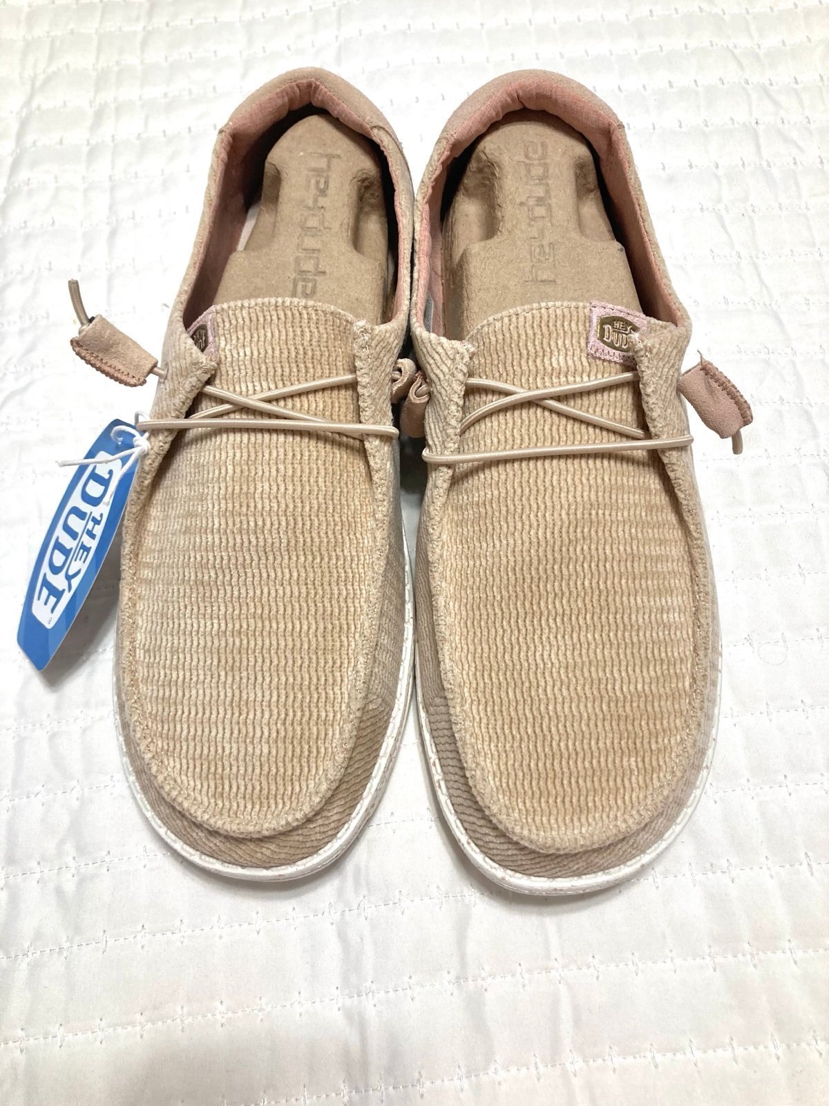 Women’s Wendy Wave Taupe Corduroy Hey Dudes