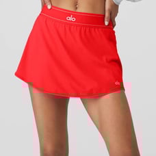 Alo Yoga Match Point Tennis Skirt Red Hot Summer XXS