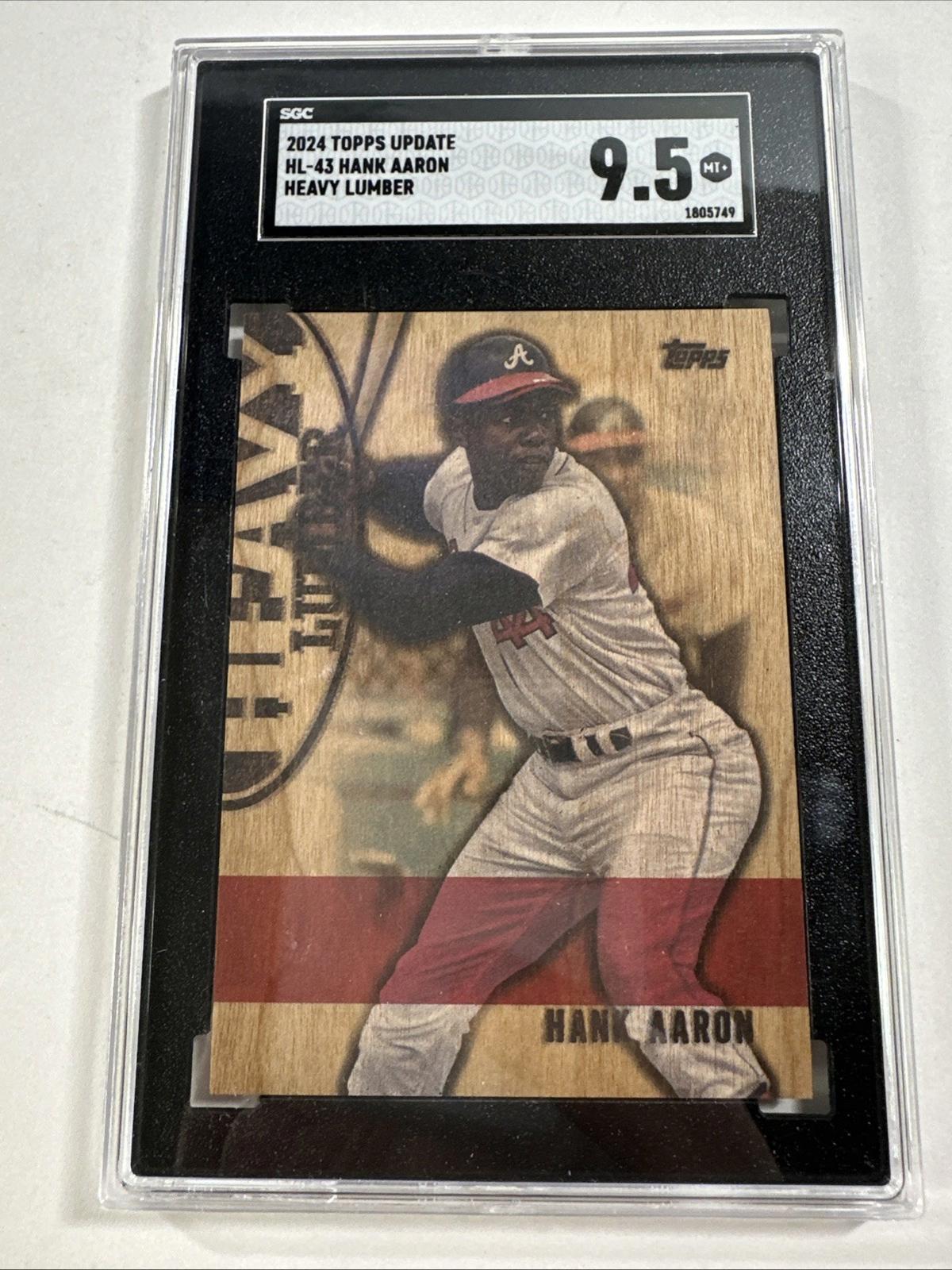 Hank Aaron - 2024 Topps Update - Heavy Lumber - HL-43 - SGC 9.5