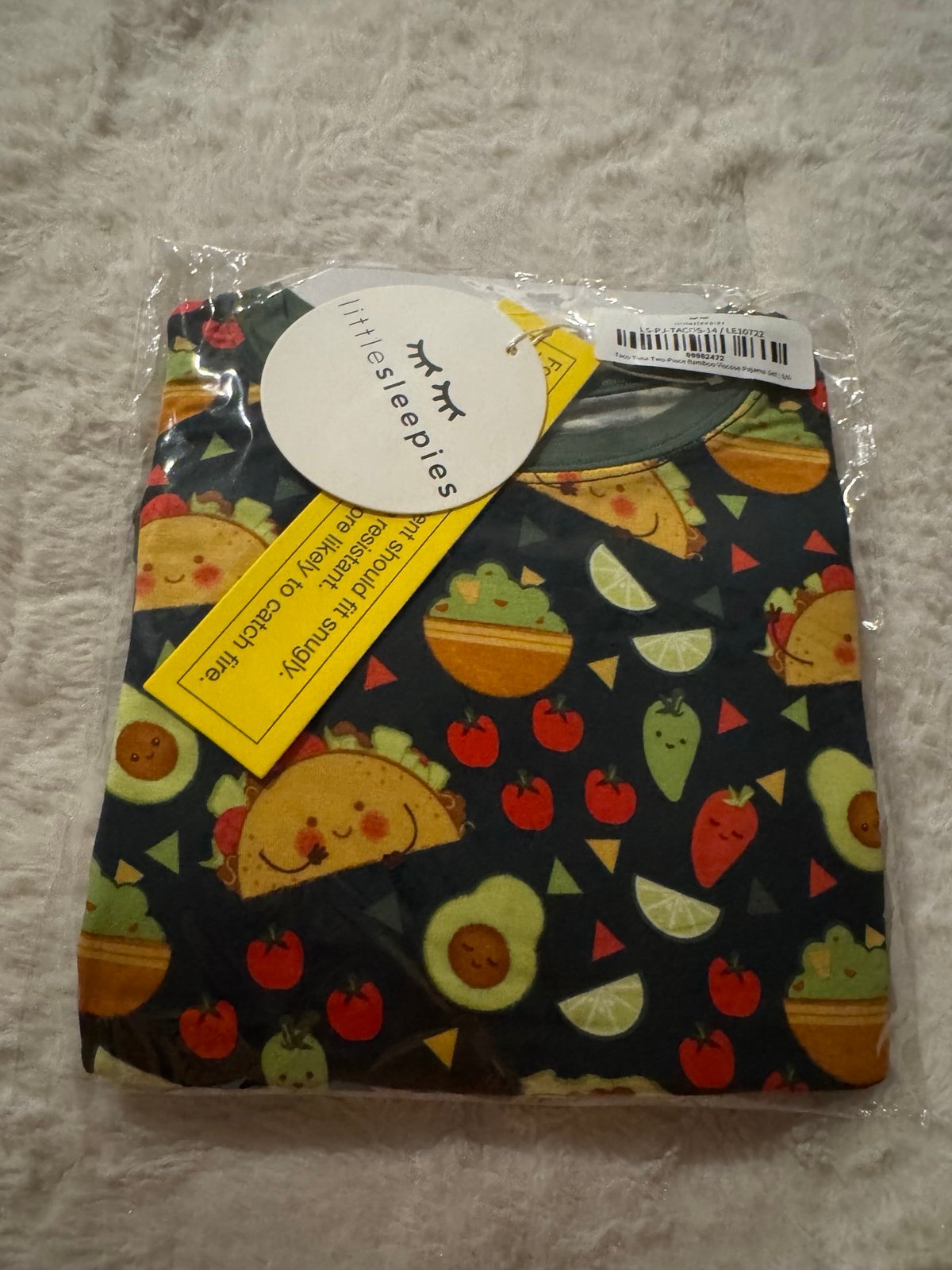 Little Sleepies Taco Time 5/6 NIB
