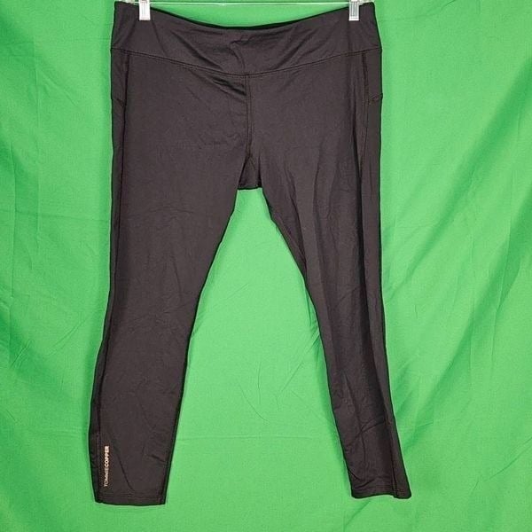 Tommie Copper Womens Black Performance Leggings 2XL