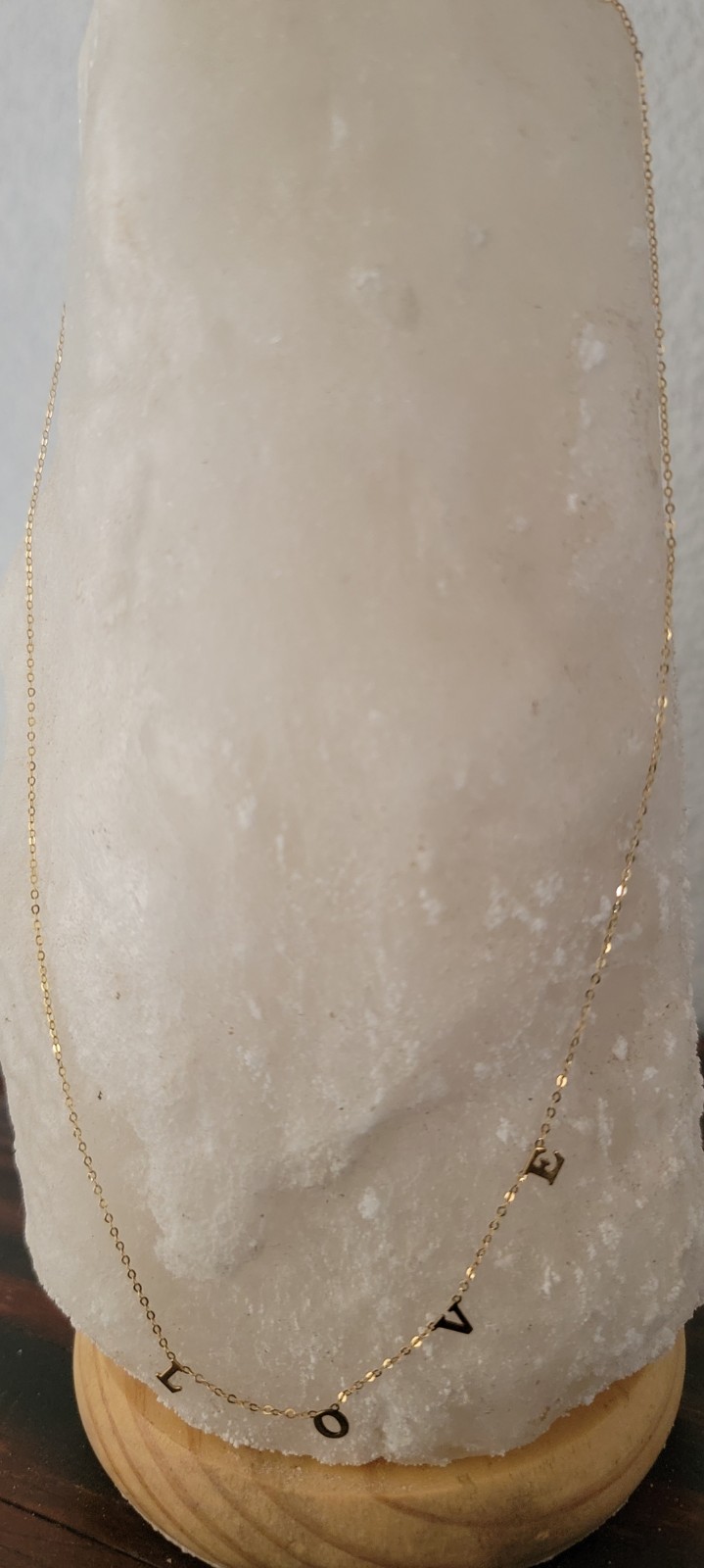 14k gold L-O-V-E necklace