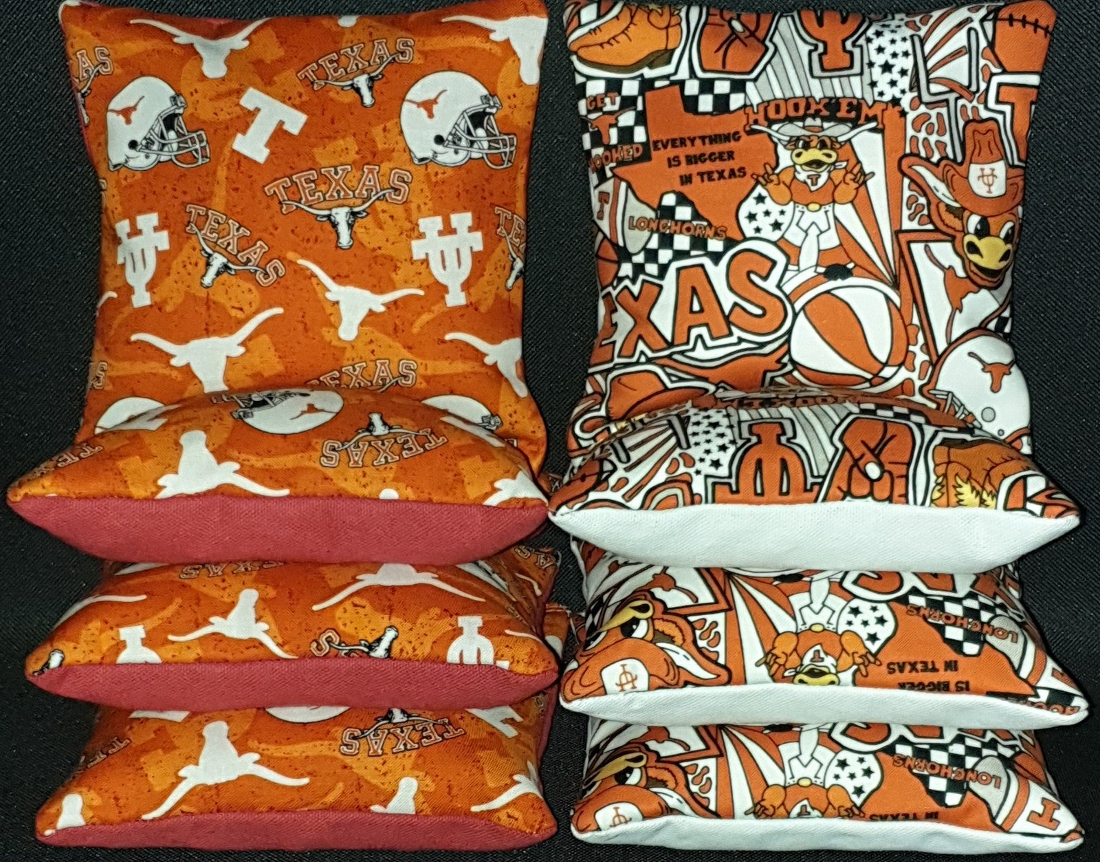 Set of 8 Texas Longhorns Cornhole Bags ***FREE SHIPPING***