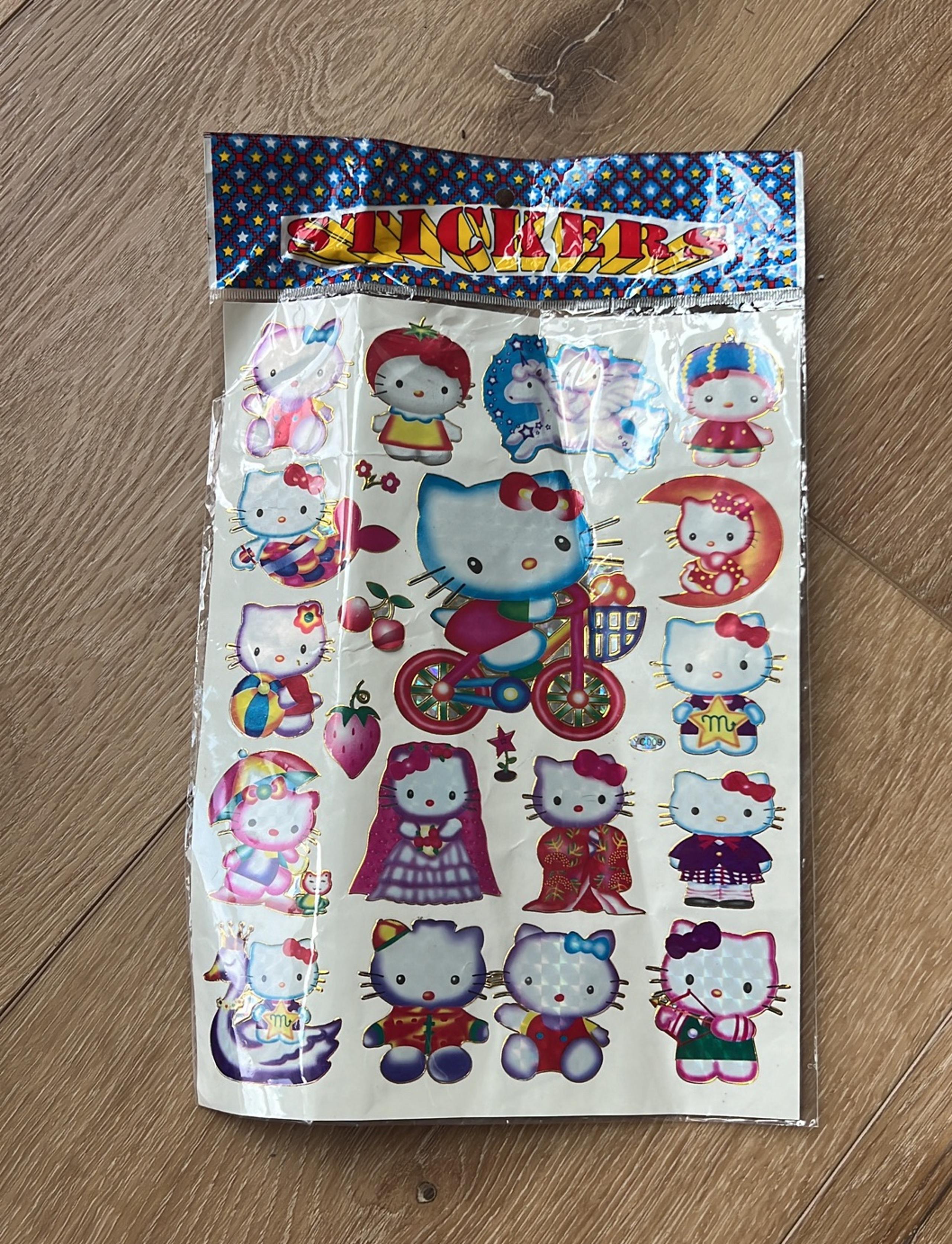 Vintage Hello Kitty Laser Stickers Sealed