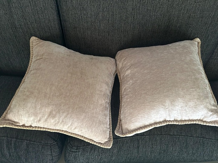 Soft Throw Pillow Covers 18x18 Set of 2, Farmhouse Velvet Pillow Covers