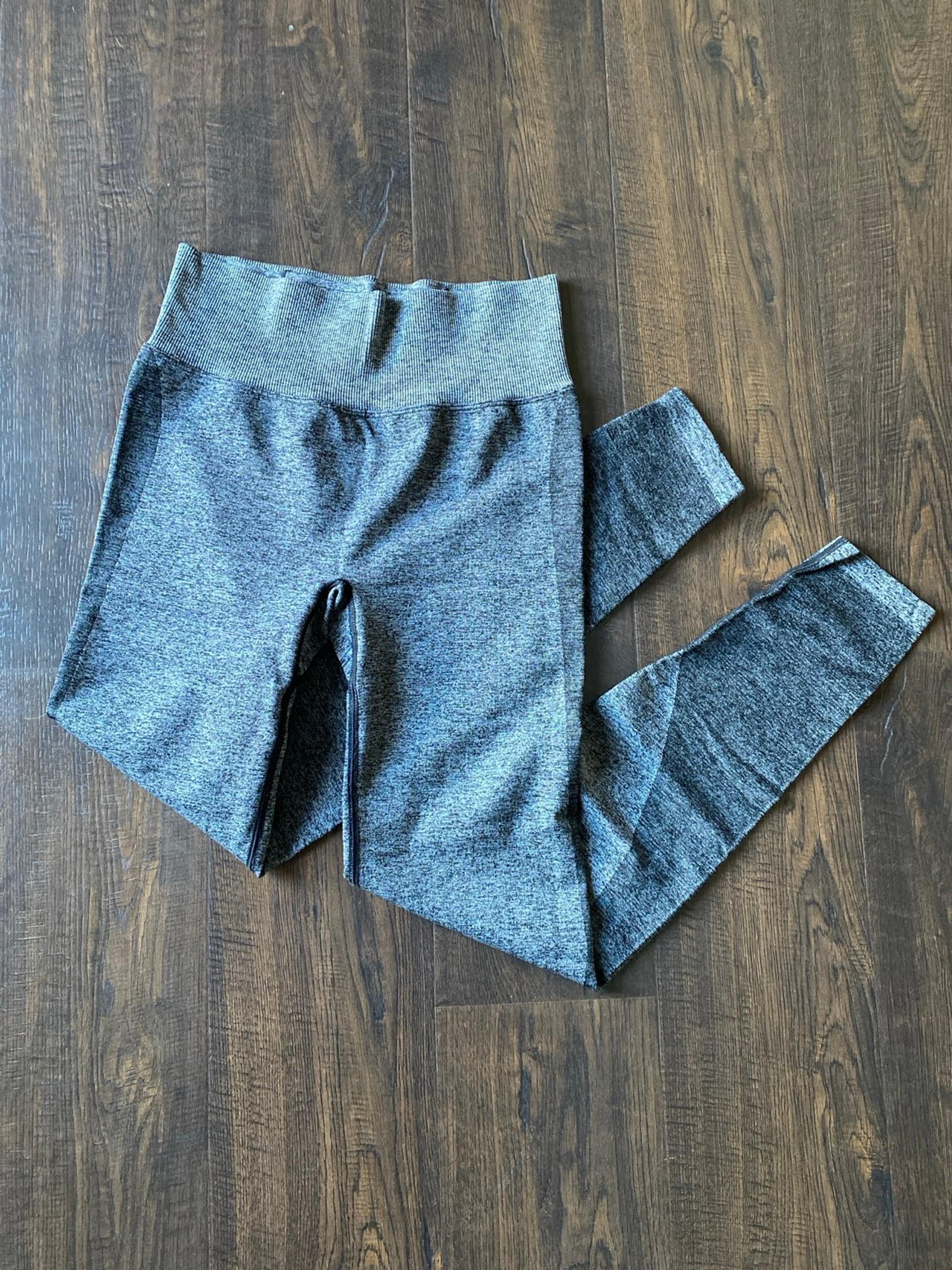 victorias secret PINK sport women’s small heathered gray athletic run leggings