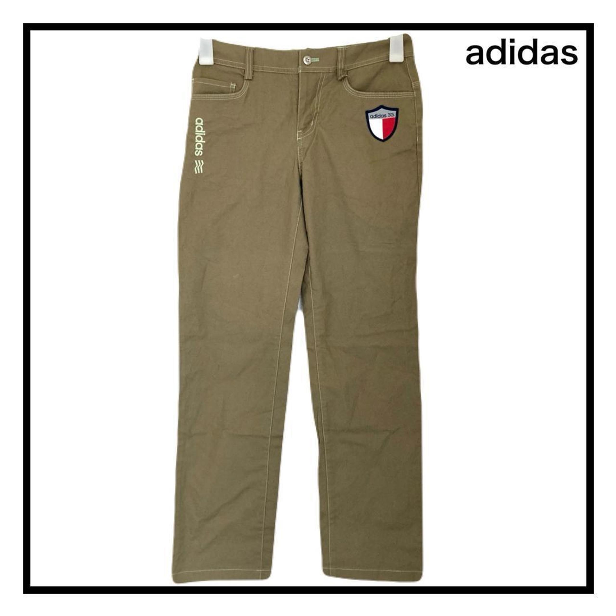 adidas Chino Pants Khaki Patchwork Casual Men's M