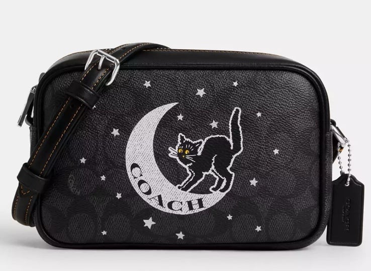 NWT Coach Halloween Jamie with Black Cat Print CY349