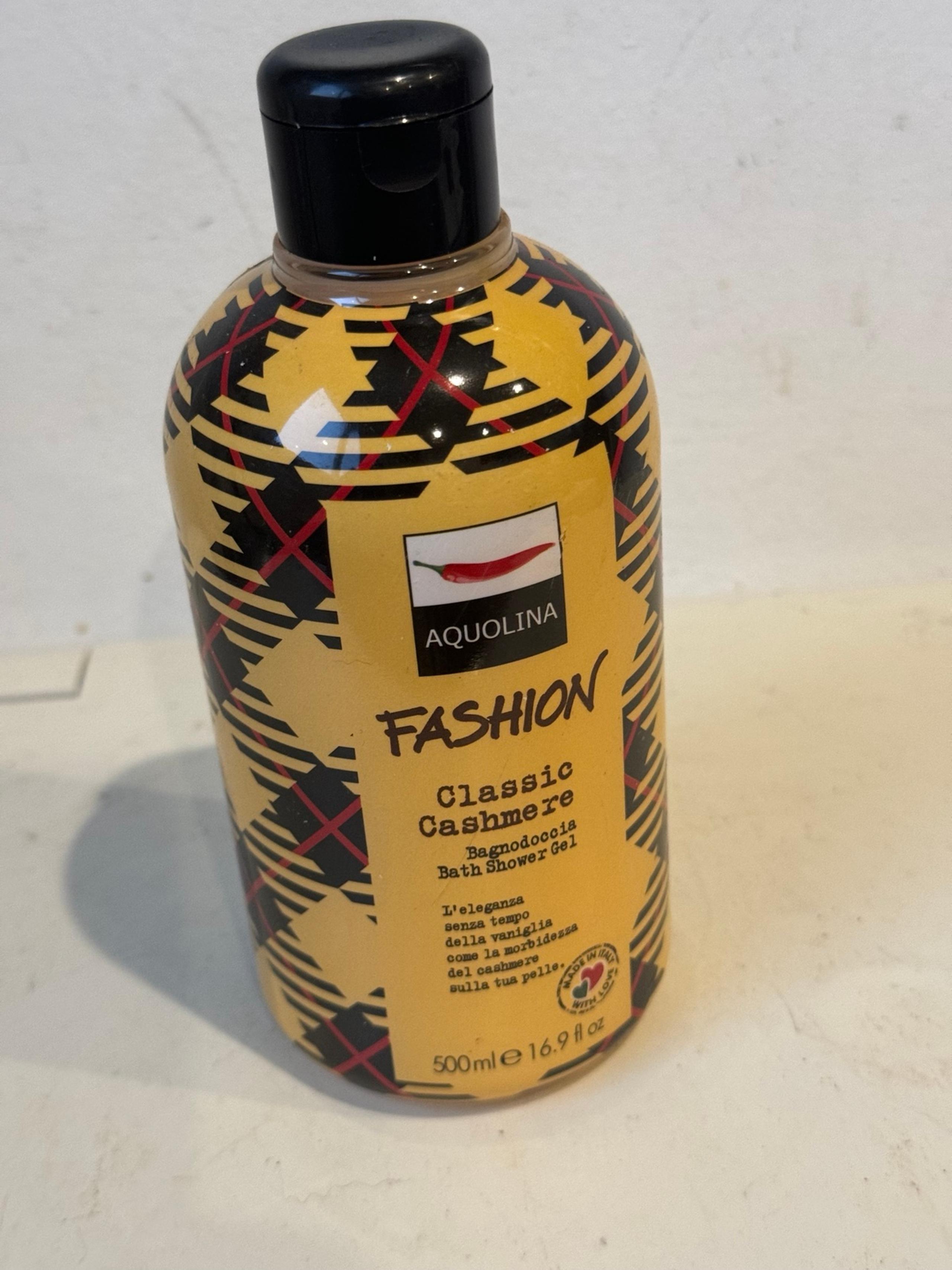 Aquolina Fashion CLASSIC CASHMERE Bath Shower Gel 500 ml - 16.9 fl.