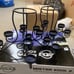 Candle holder in royal blue color